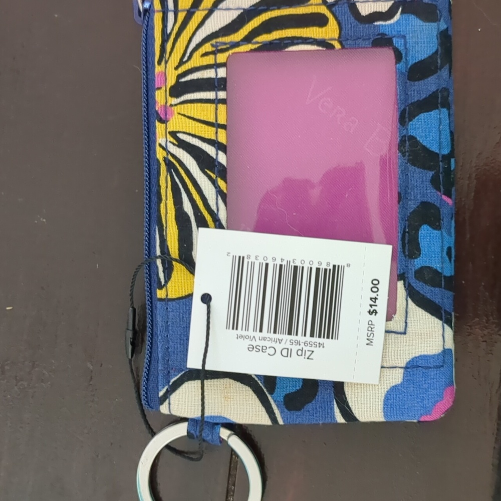 Vera Bradley zip id case--Brand New